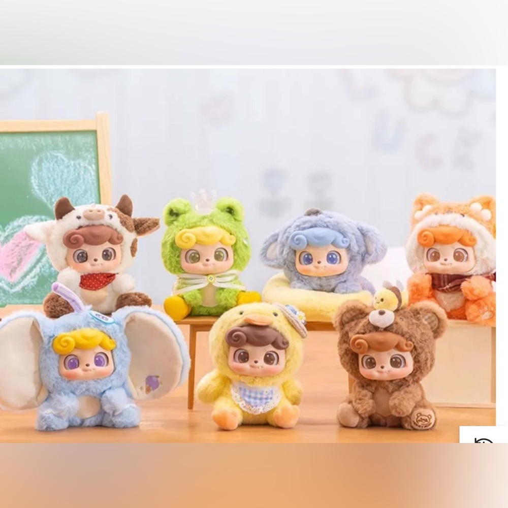 Q KID Animal Preschool Plush Series Blind Box whole  Set